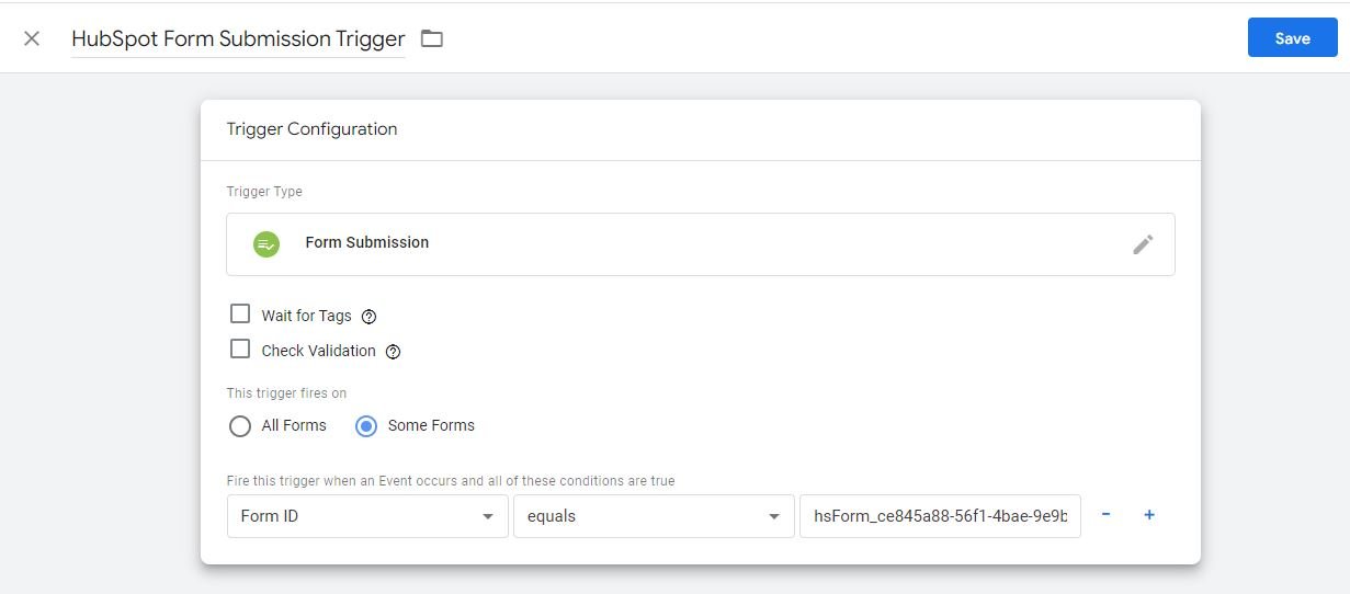 HubSpot Form Submission Trigger in Google Tag Manager