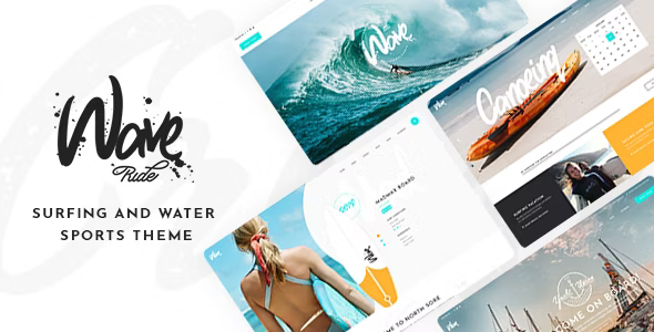 WaveRide - Surfing and Water Sports WordPress Theme