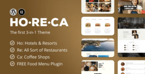 HoReCa 6 Premium Hotel and Restaurants WordPress Themes